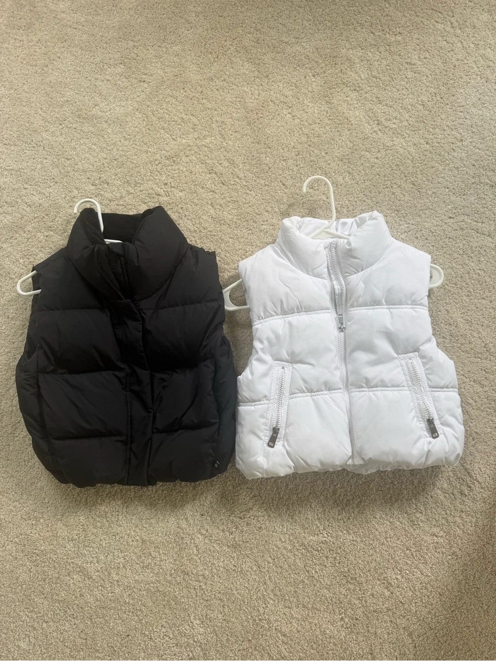 H&M Black and White puffer vest- Youth Girl 8/10